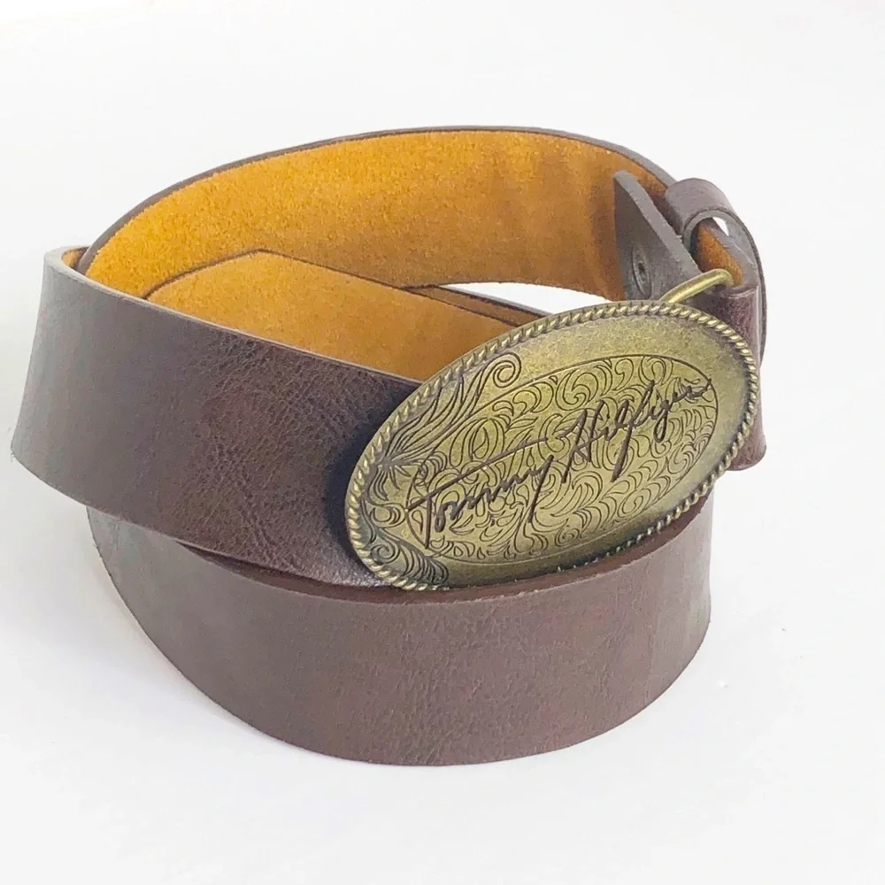 TOMMY Hilfiger brown leather belt